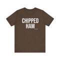 Pittsburgh CHIPPED HAM T-Shirt - SHORT SLEEVE TEE T-Shirt Printify Heather Brown XS 