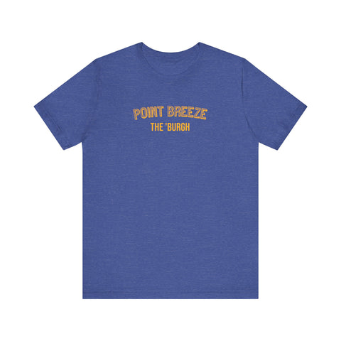 Point Breeze - The Burgh Neighborhood Series - Unisex Jersey Short Sleeve Tee T-Shirt Printify Heather True Royal XS 