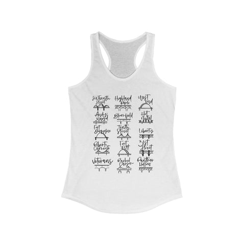 Pittsburgh Bridges Doodle - Women's Tang Top