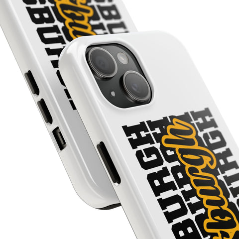 Pittsburgh Typography - iPhone Phone Case Mate Tough