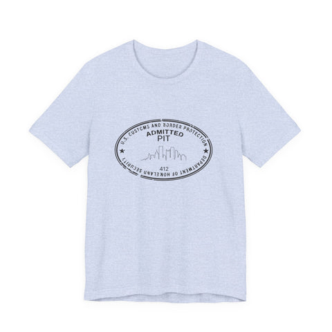 Pittsburgh Border Stamp - Short Sleeve T-Shirt