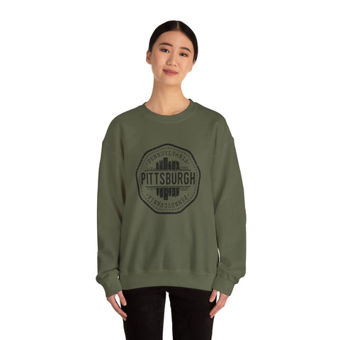 Pittsburgh Vintage Stamp - Heavy Blend™ Crewneck Sweatshirt