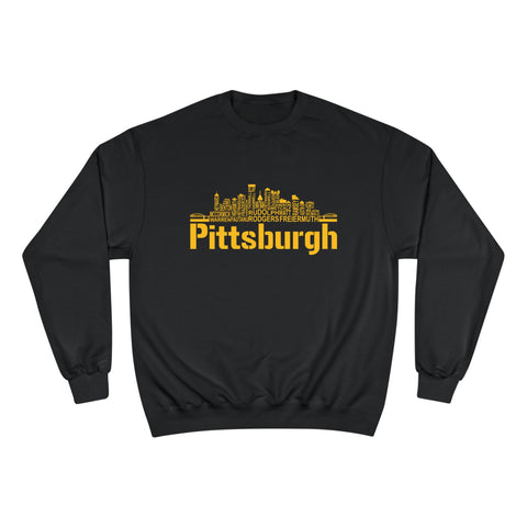 Pittsburgh Football Team Names - Champion Sweatshirt