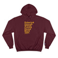 Famous Pittsburgh Pirates Ampersand - Champion Hoodie Hoodie Printify Maroon S 