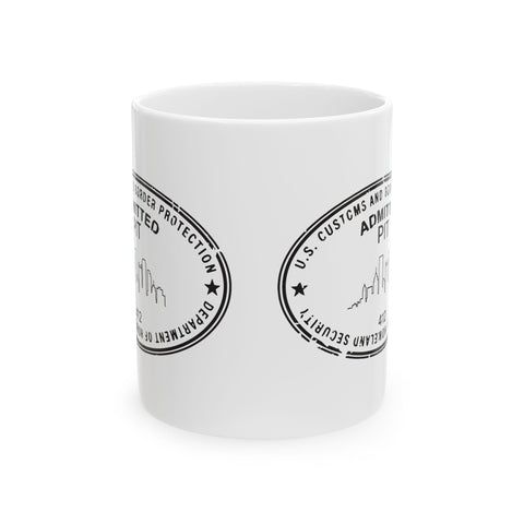Pittsburgh Border Stamp -  Coffee Mugs (11oz, 15oz)