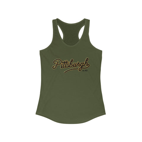 Pittsburgh Faux Embroidery - Women's Tang Top