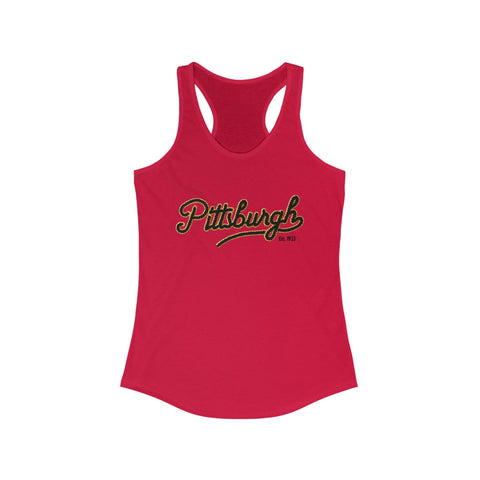 Pittsburgh Faux Embroidery - Women's Tang Top