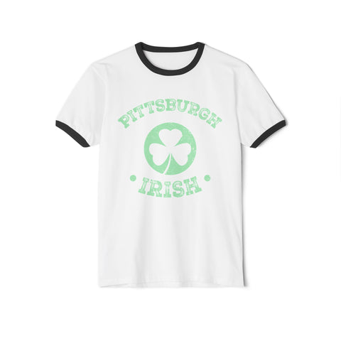 Pittsburgh St. Patrick's Day - Unisex Cotton Ringer T-Shirt