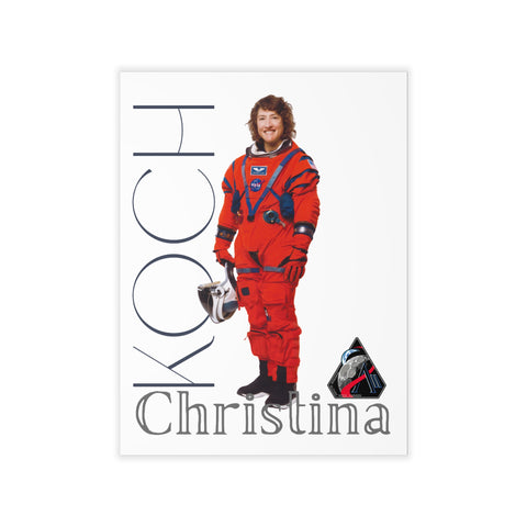 Astronaut Christina Koch Portrait Wall Decal