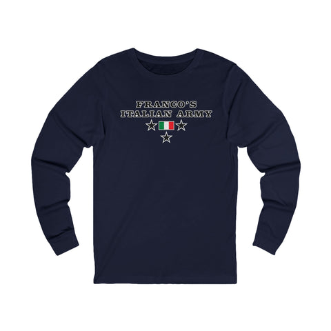 Franco's Italian Army - Unisex bella+canvas 3501 Long Sleeve Tee Long-sleeve Printify S Navy