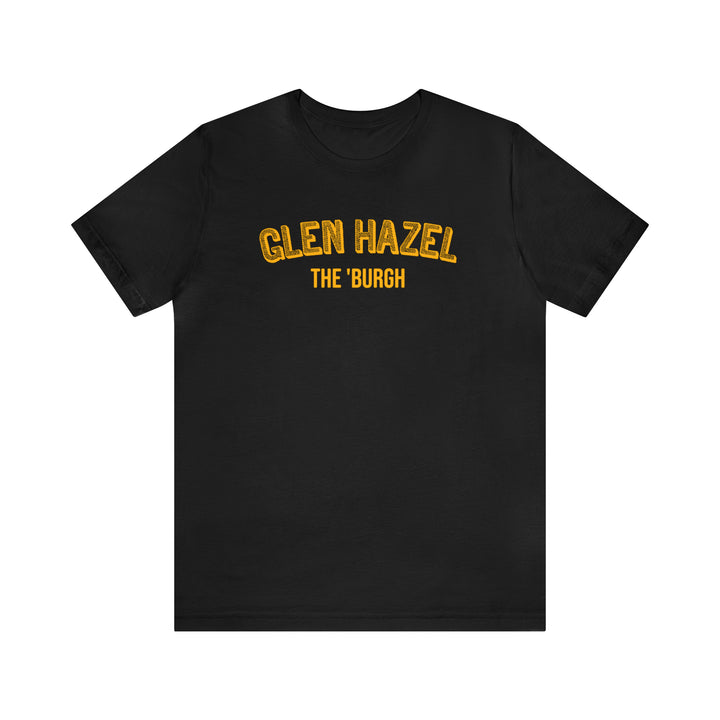 Glen Hazel  - The Burgh Neighborhood Series - Unisex Jersey Short Sleeve Tee T-Shirt Printify Black M 