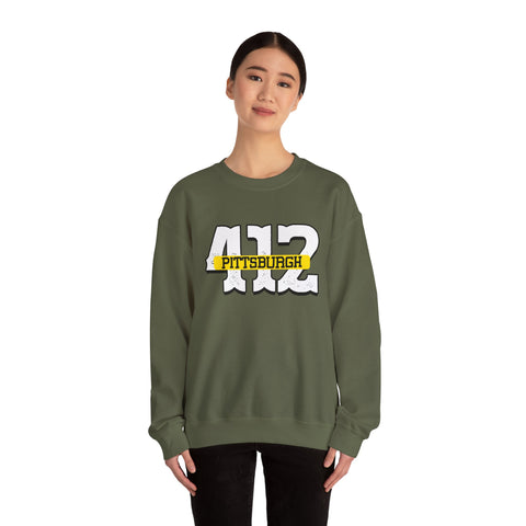 412 Pittsburgh - Heavy Blend™ Crewneck Sweatshirt