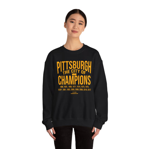 City of Champions Years - Unisex Heavy Blend™ Sweatshirt Sweatshirt Printify