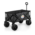 Pittsburgh Steelers - Adventure Wagon Elite All-Terrain Portable Utility Wagon  Picnic Time Family of Brands Gray  