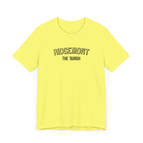 Ridgemont - The Burgh Neighborhood Series - Unisex Jersey Short Sleeve Tee T-Shirt Printify   