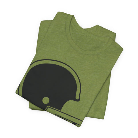 Classic Retro Football Helmet - Unisex Jersey Short Sleeve Tee