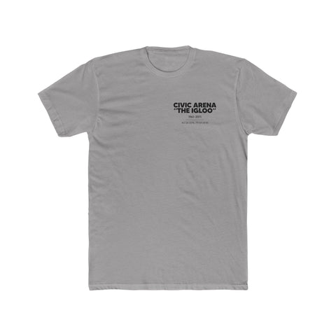 Pittsburgh Civic Arena "The Igloo" T-Shirt Print on Back w/ Small Logo T-Shirt Printify Solid Light Grey S 