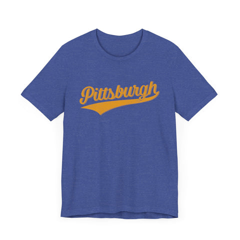 Pittsburgh Varsity Retro - Bella+Canvas 3001 T-Shirt