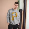 Heart of Pittsburgh - P for Pittsburgh Series - Champion Crewneck Sweatshirt Sweatshirt Printify   