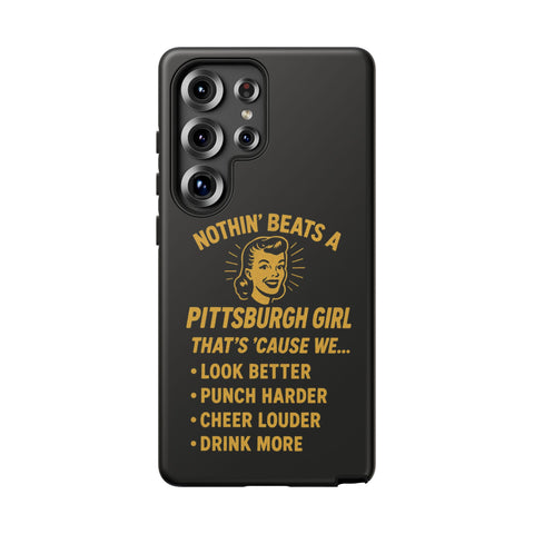 Pittsburgh Girl Phone Case – “Nothin’ Beats a Pittsburgh Girl” Retro Graphic