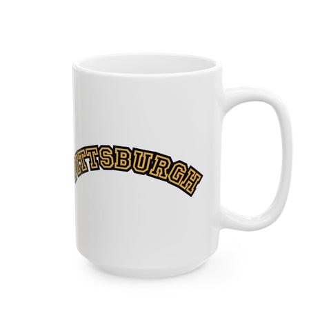 Pittsburgh Block Letters -  Coffee Mugs (11oz, 15oz)