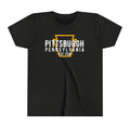 Pittsburgh PA Keystone - Youth Short Sleeve Tee Kids clothes Printify Black Heather S