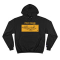 PNC Park - 2001 - Retro Schematic - Champion Hoodie Hoodie Printify Black S 