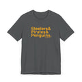 Pittsburgh Sports Teams Ampersand - Short Sleeve Tee T-Shirt Printify Asphalt XS