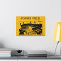 Forbes Field - 1909 - Retro Schematic - Canvas Gallery Wrap Wall Art Canvas Printify