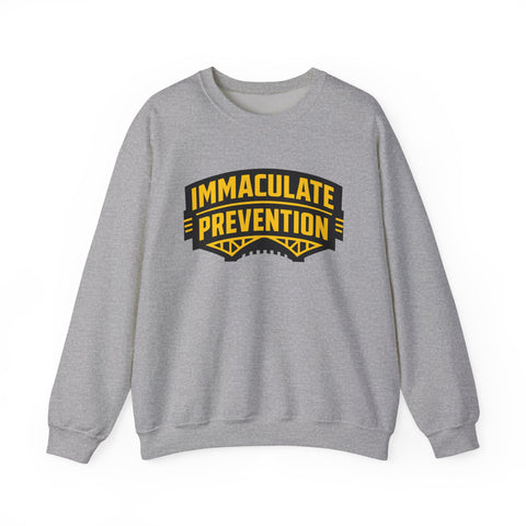 Immaculate Prevention Pittsburgh Football Crewneck Sweatshirt