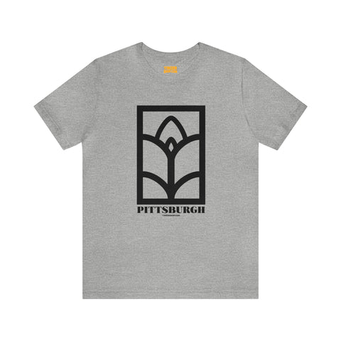 Pittsburgh Bridge Iron Motif  - Short Sleeve Shirt T-Shirt Printify Athletic Heather S 