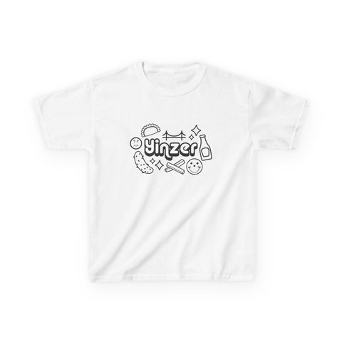 Yinzer Icon Doodles - Kids Graphic T-Shirt