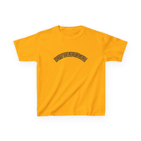 Pittsburgh Block Letters - Kids Graphic T-Shirt