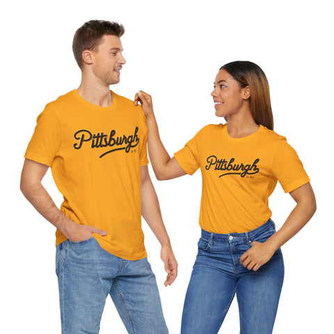 Pittsburgh Faux Embroidery - Short Sleeve T-Shirt