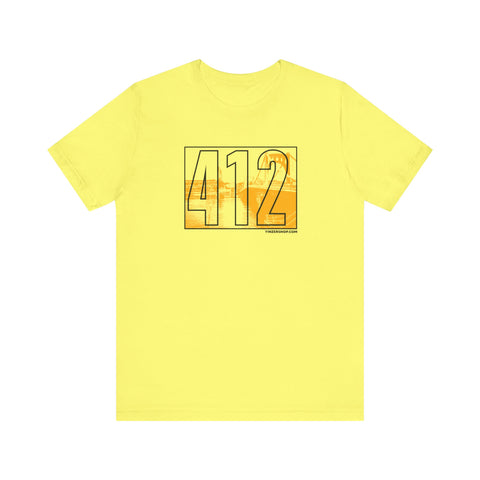 The 412 Series - PNC Park - Short Sleeve Tee T-Shirt Printify Yellow S 