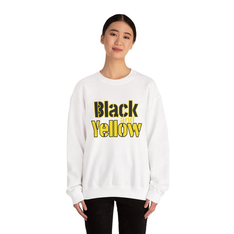 Pittsburgh Black and Yellow - Heavy Blend™ Crewneck Sweatshirt