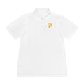 P For Pittsburgh Heart -  Men's Sport Polo Shirt T-Shirt Printify White S 