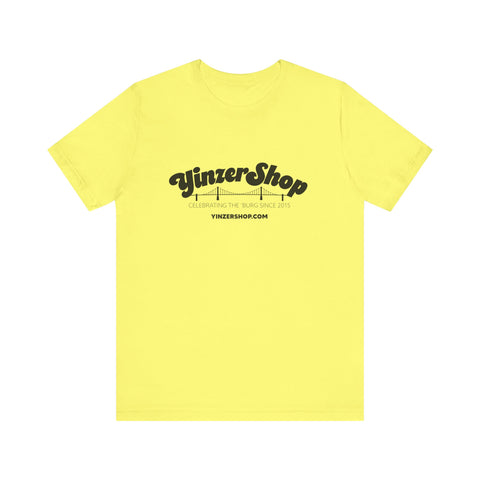 YinzerShop Retro Logo - Short Sleeve Tee T-Shirt Printify Yellow S 