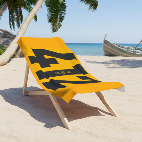 Beach Towel — 412 PGH (Yellow)