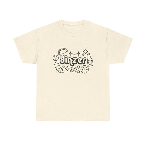 Yinzer Icon Doodles - Unisex Heavy Cotton Tee