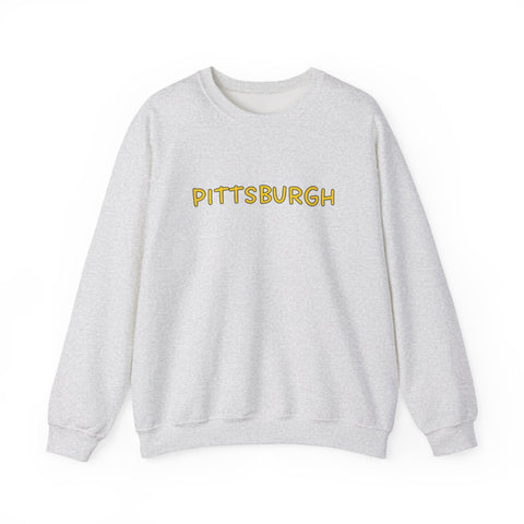 Pittsburgh Bubble Letters - Heavy Blend™ Crewneck Sweatshirt