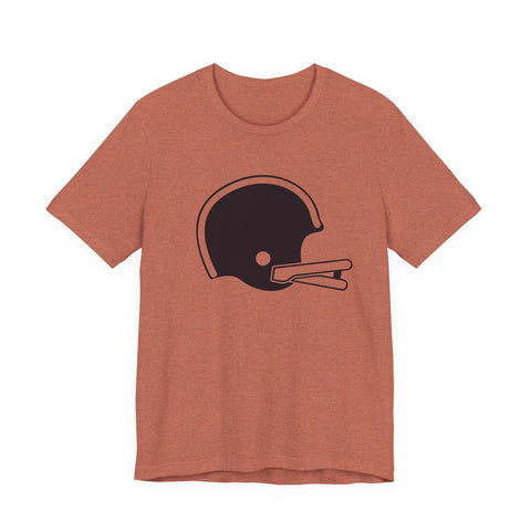 Classic Retro Football Helmet - Unisex Jersey Short Sleeve Tee