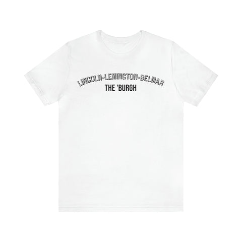 Lincoln-Lemington-Belmar - The Burgh Neighborhood Series - Unisex Jersey Short Sleeve Tee T-Shirt Printify White S 