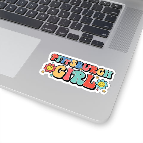 Pittsburgh Girl Retro Kiss-Cut Stickers