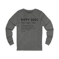 Pittsburghese Definition Series - Dippy Eggs - Long Sleeve Tee Long-sleeve Printify   