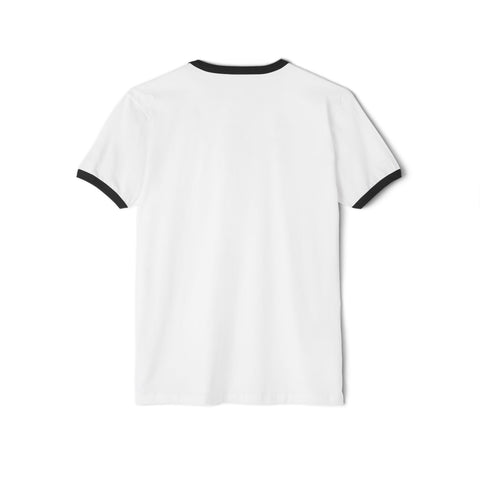 Pittsburgh Skyline Doodle - Next Level Unisex Cotton Ringer T-Shirt