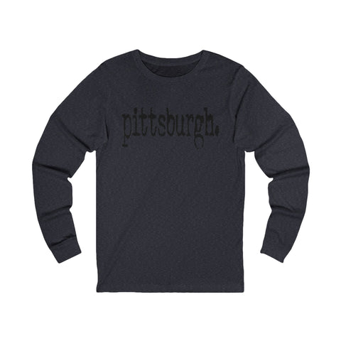 Pittsburgh Typewriter Long Sleeve Tee