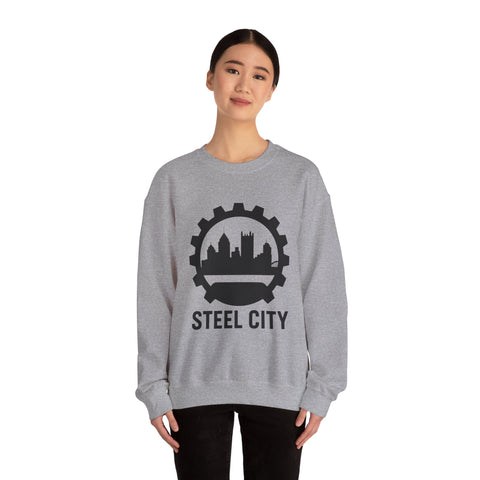 Steel City Gear Skyline - Heavy Blend™ Crewneck Sweatshirt