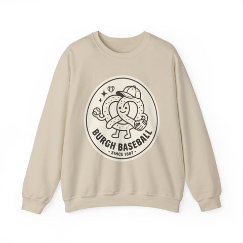 Burgh Baseball Round Logo Crewneck, Pittsburgh Pride | Local Baseball Apparel