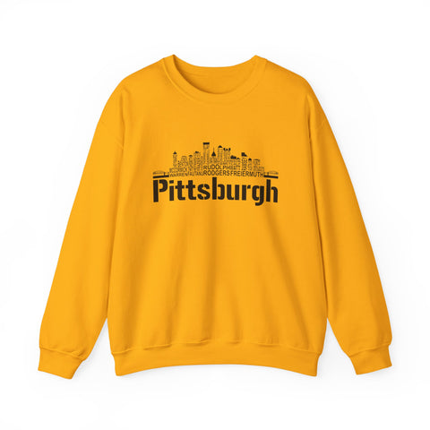 Pittsburgh Football Team Names - Heavy Blend™ Crewneck Sweatshirt
